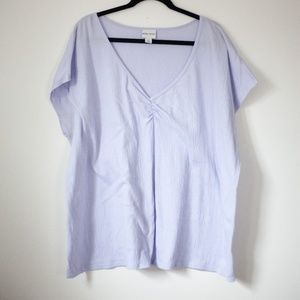 Ava and viv 2 x light purple short sleeve top